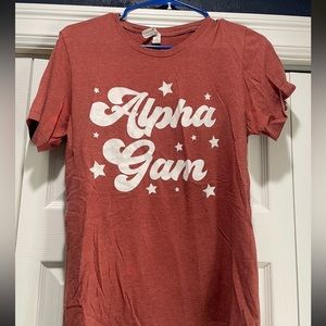 Alpha gamma delta tshirt and stars